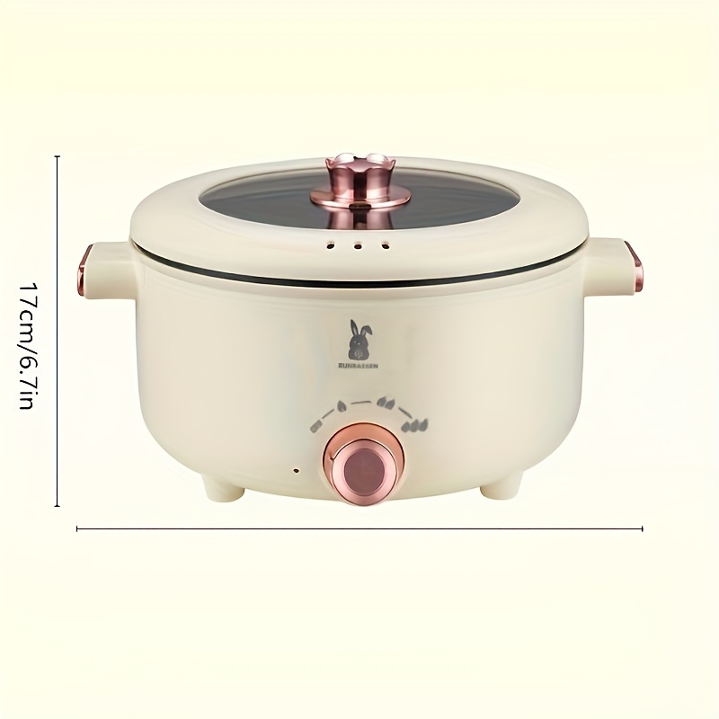 1pc Large Capacity Patented Design Kitchen Multi-Functional Double-layer  Electric Cooker With Steamer 3.5L Stainless Steel Split Cooking Pot