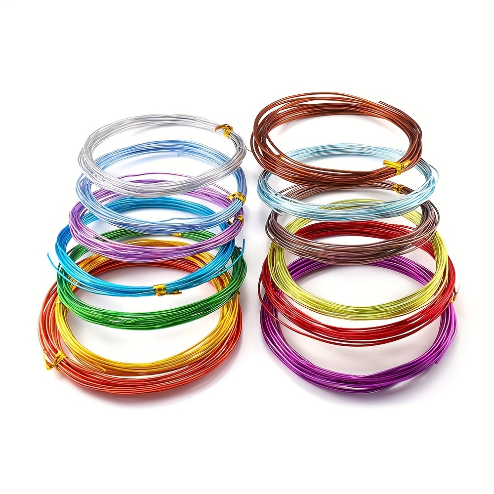 Diy Aluminum Colorful Beading Wire Oxide Wire Diy Soft - Temu