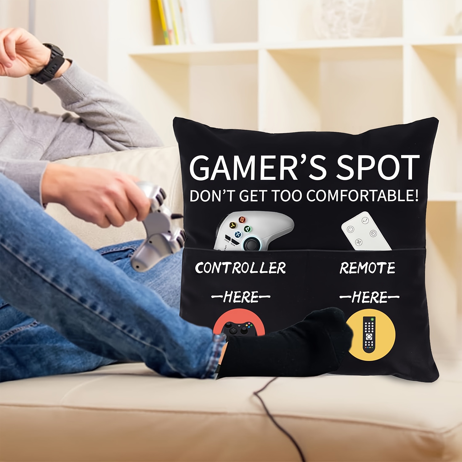 Throw Pillow Throw Pillow Cover, Decorative Pillows Gamers