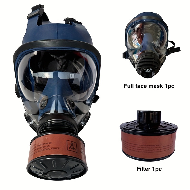 1 Máscara Química 6800 Máscara Gas Respirador Prueba Polvo - Temu