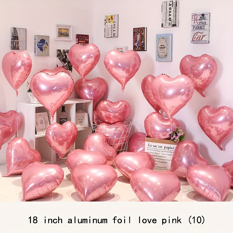 10 Pezzi Palloncini In Alluminio A Forma Cuore Decorazioni - Temu Italy