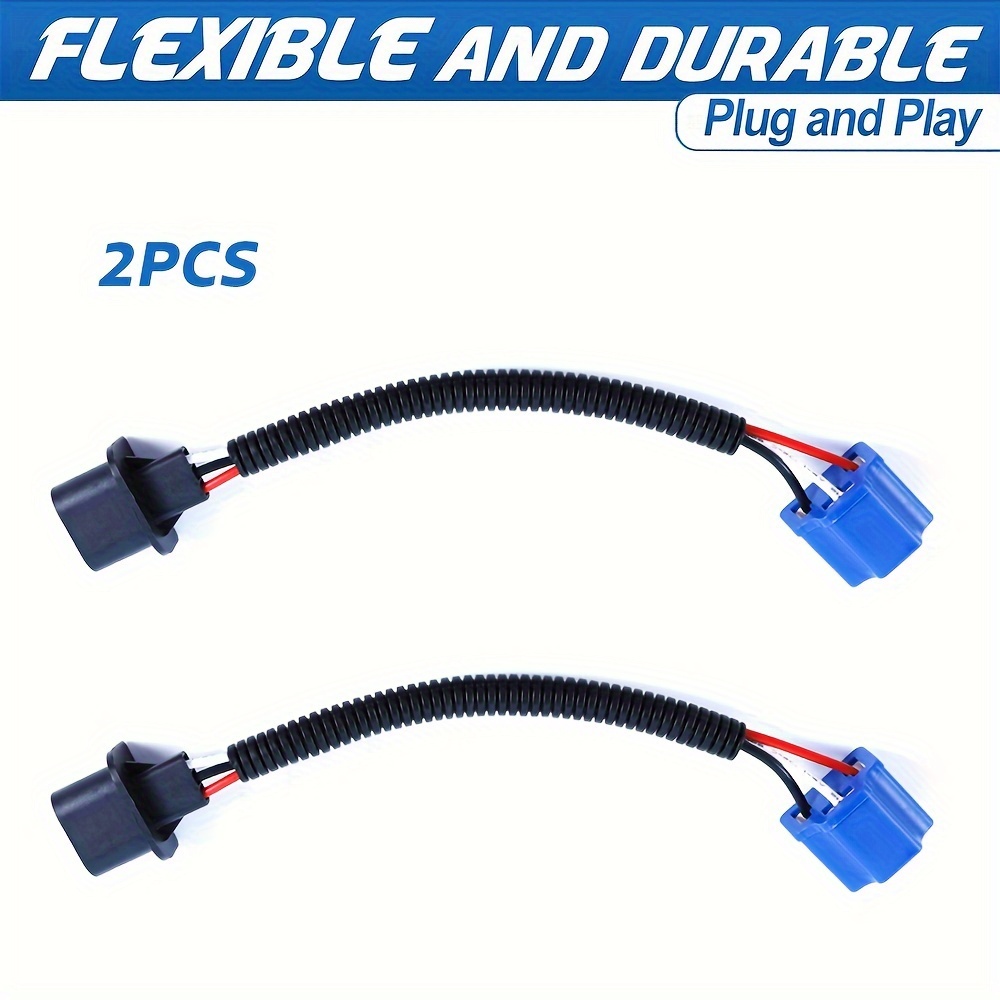  H1 LED Conversion Cable, 2pcs Conversion Wiring Connector Cable  Holder Adapter for LED Headlight Bulbs : Automotive