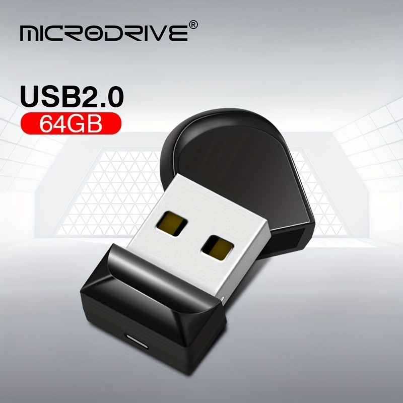 100% Véritable Noir Super Mini Clé USB 64GB Clé USB 64GB - Temu France