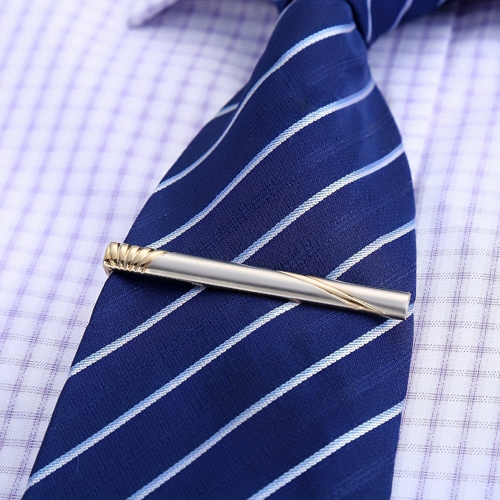 Men's Solid Tie Clips - Temu