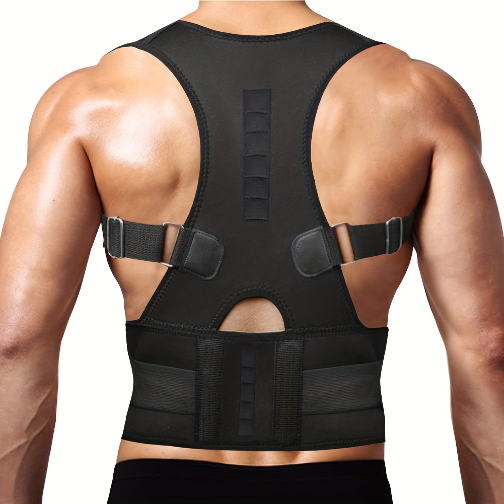 Posture Correction Lower Back Pain Adjustable Back Support Posture  Corrector Comfy Brace Posture Corrector-Back Brace (Size : Large)