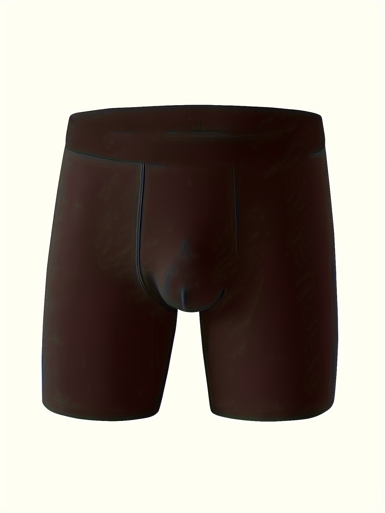 3/5pcs Men's Cotton Stretch Plain Color Black Breathable Comfortable Soft  Style Boxer Briefs Underwear