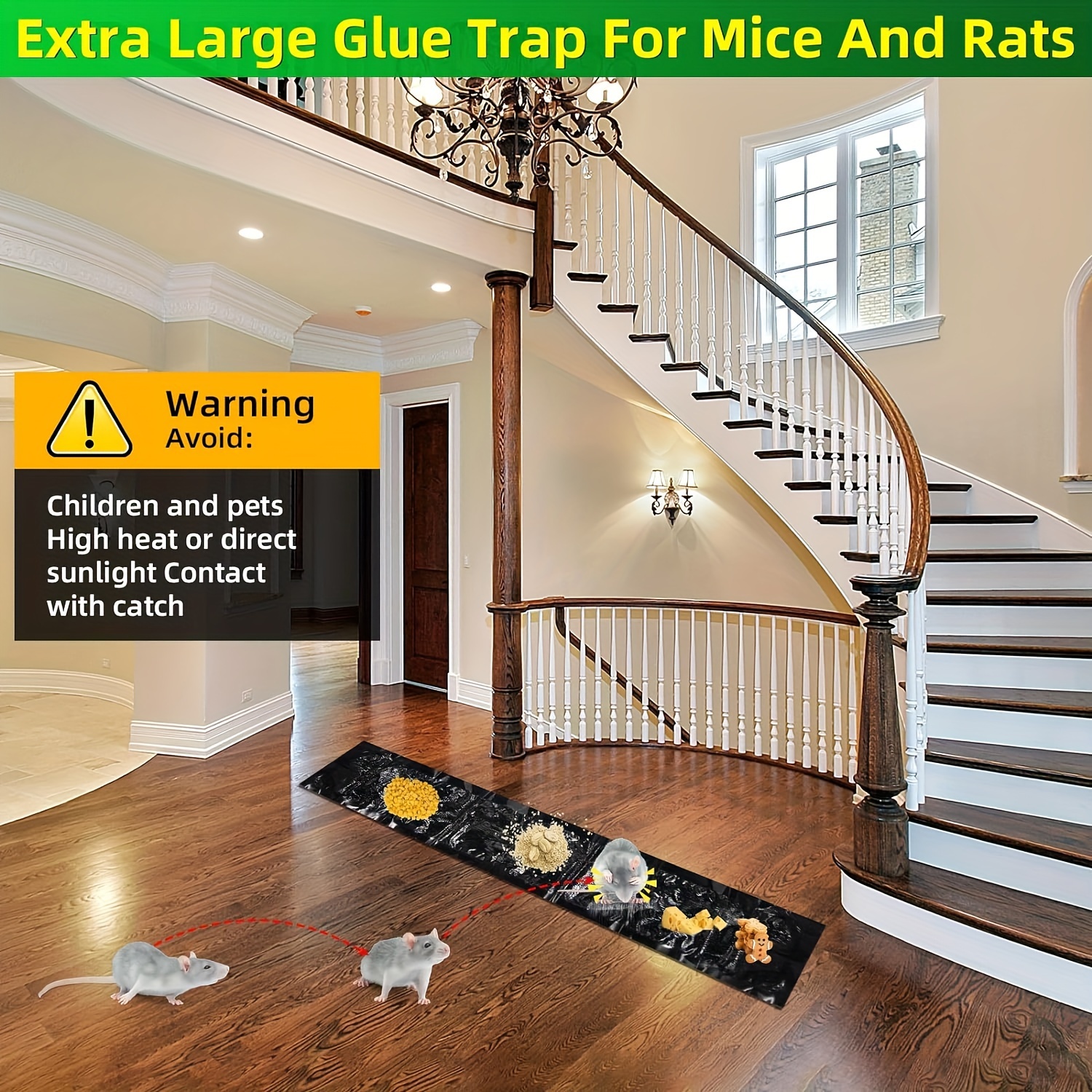 Glue Traps For Mice And Rats Large Mouse Traps Indoor For - Temu