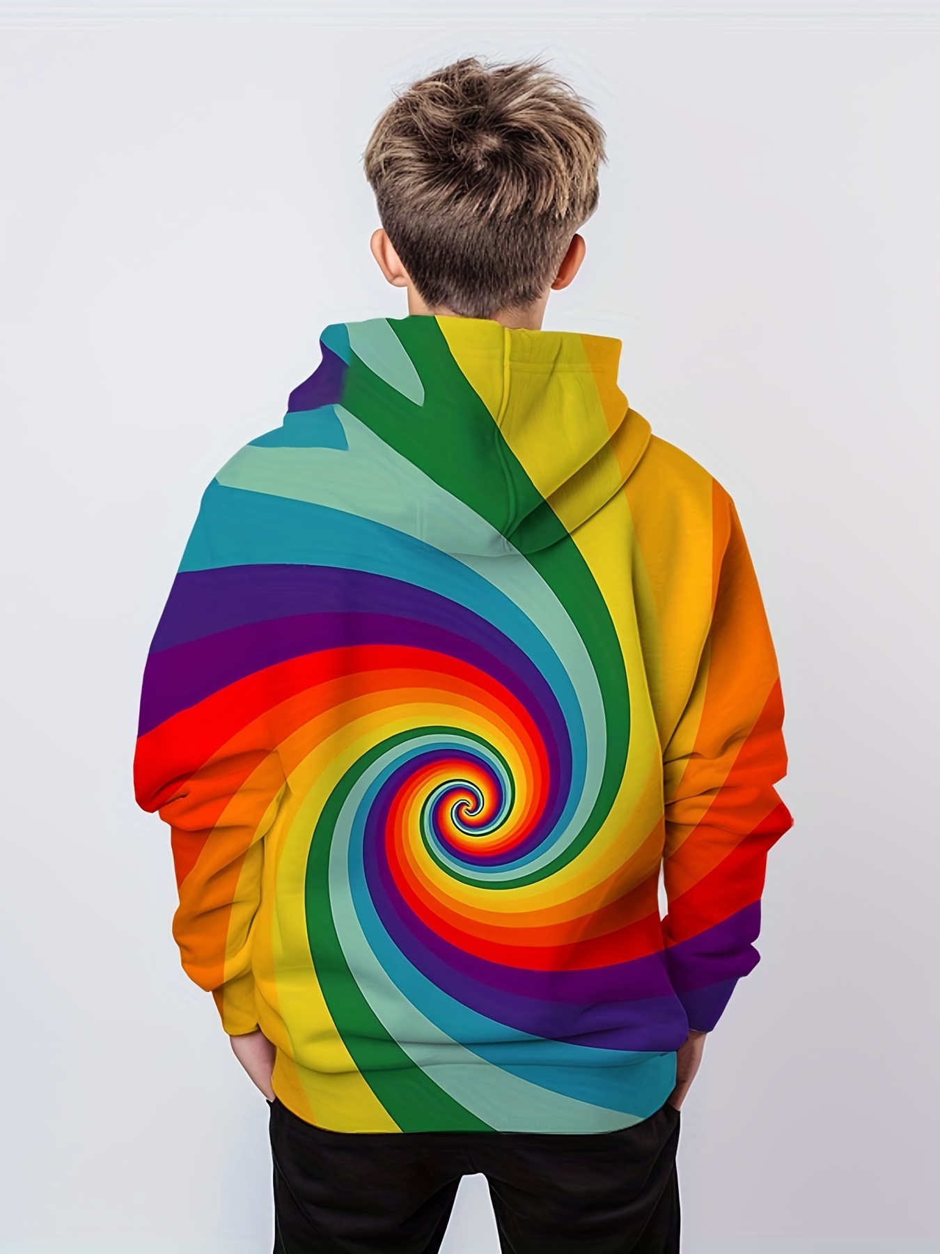 Rainbow best sale color hoodie