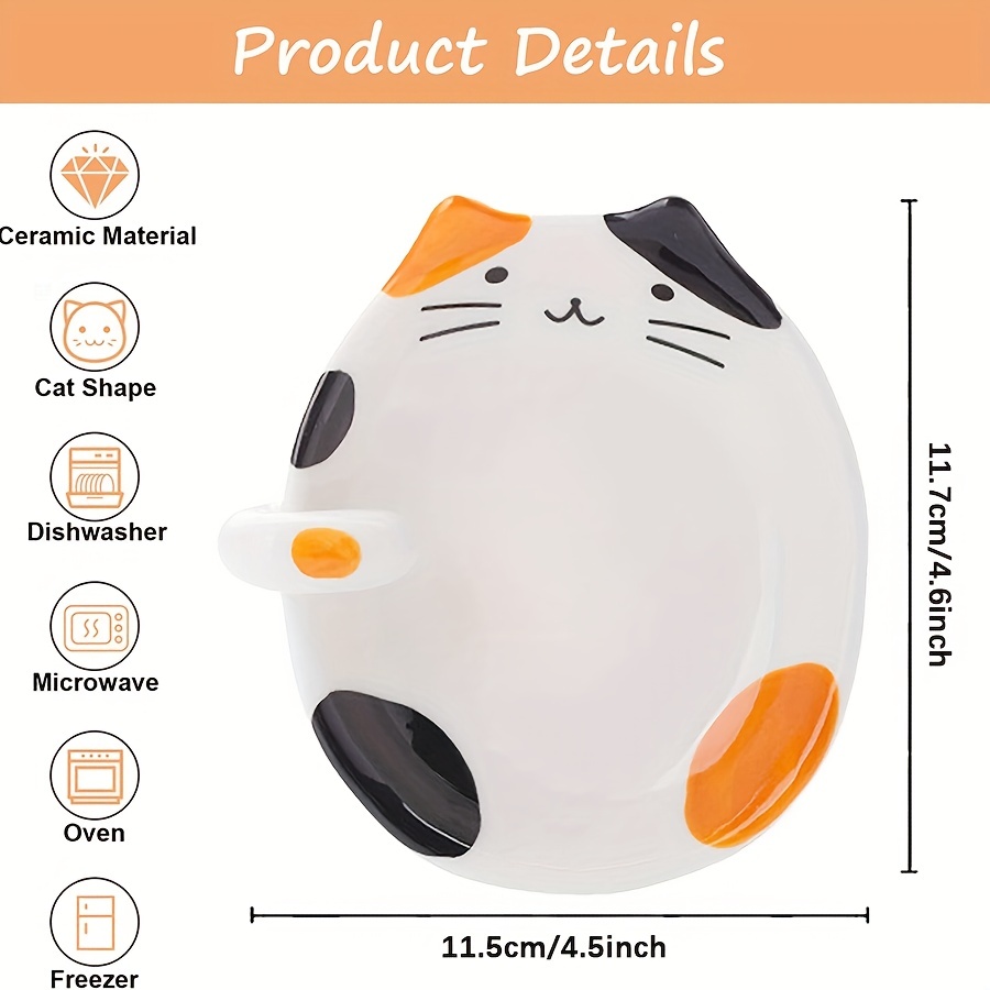 White Ceramic Dog Themed Kitchen Utensils: Measuring Cups and Spoons, Spoon  Rest for Countertop - Cute Kitchen Accessories (Dog Measuring Spoons)