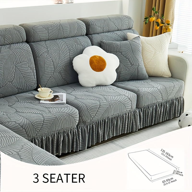 Pocket Recliner Sofa Cushion Non-slip Anti-dirty Pet Sofa Cushion  Three-line Diamond Sofa Couch Cushion Living Room Single Seat Sofa Cover  With Leg Rest - Temu Italy