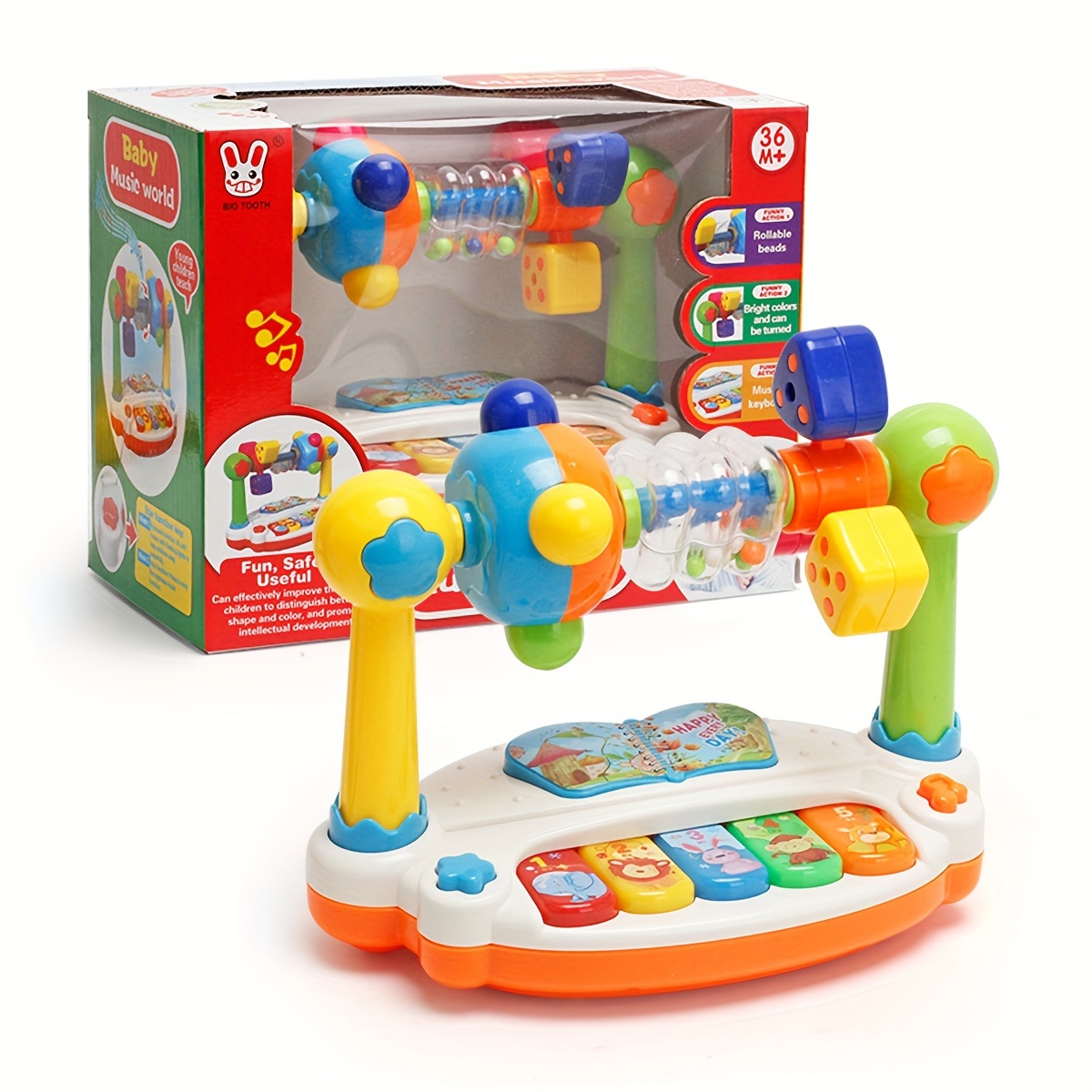 Juguete Musical Montessori para bebés, proyector giratorio del océano,  juguetes educativos tempranos con luz Musical para