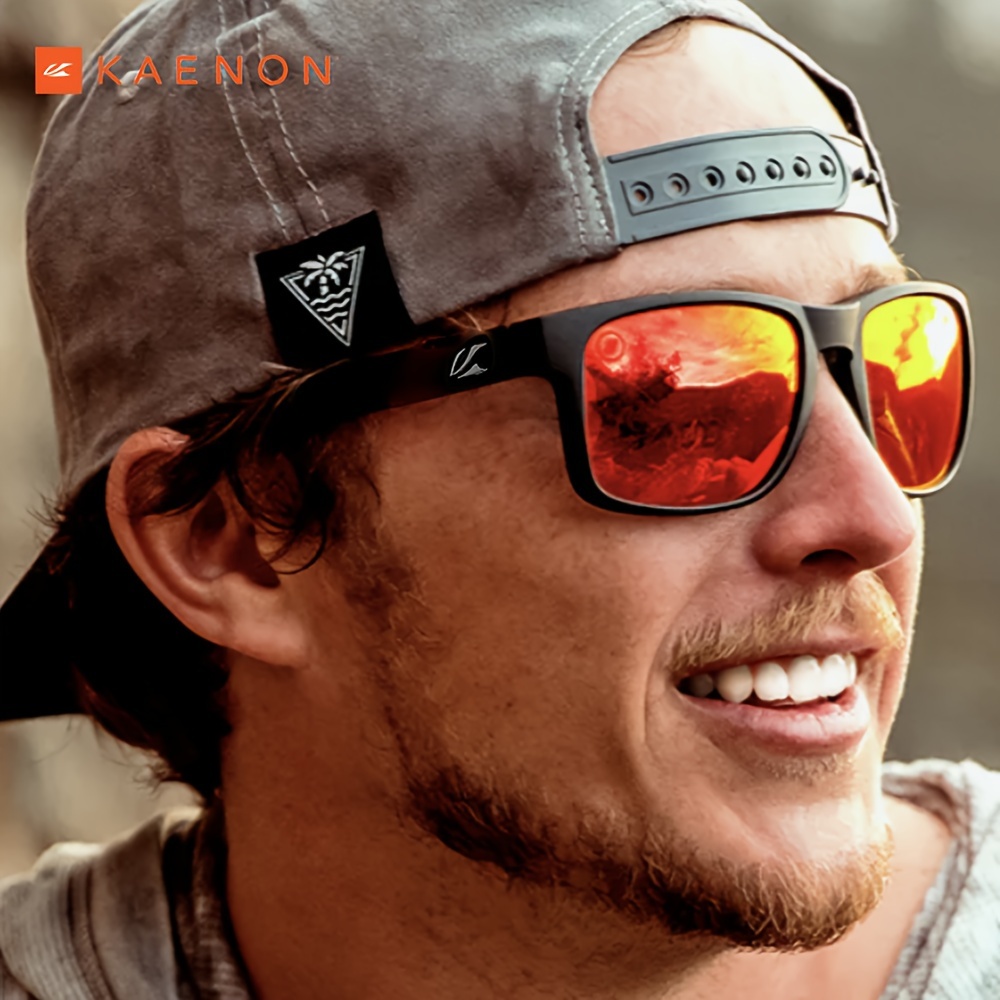 

Kaenon, Premium Classic Square Polarized Fashion Glasses, With Thickened Lenses, For Men Women Outdoor Sports Hiking Fishing Driving Supplies