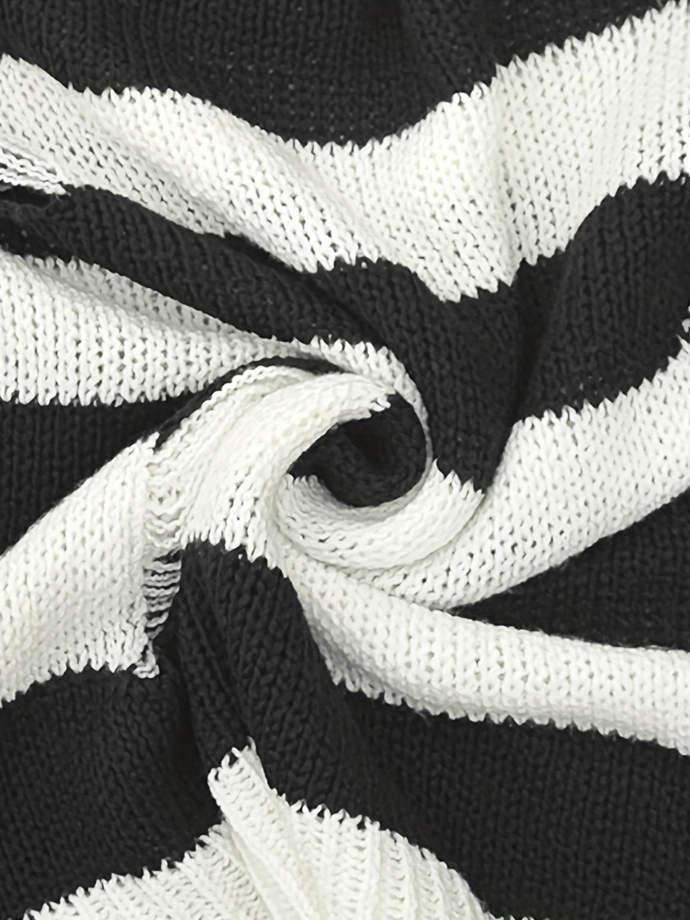 Variegated Sweater Knit, Black & White (KSW0334:336) – Our Social Fabric
