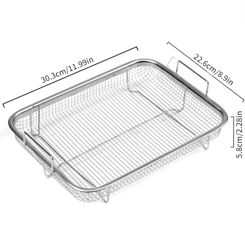 Fryer Basket For Oven, Stainless Steel Fryer Basket, Fryer Tray, Wire Rack  Basket, Oven Crisper Basket, Stainless Steel Grill Basket, Air Fryer  Accessories, Bbq Tool, Bbq Accessaries - Temu