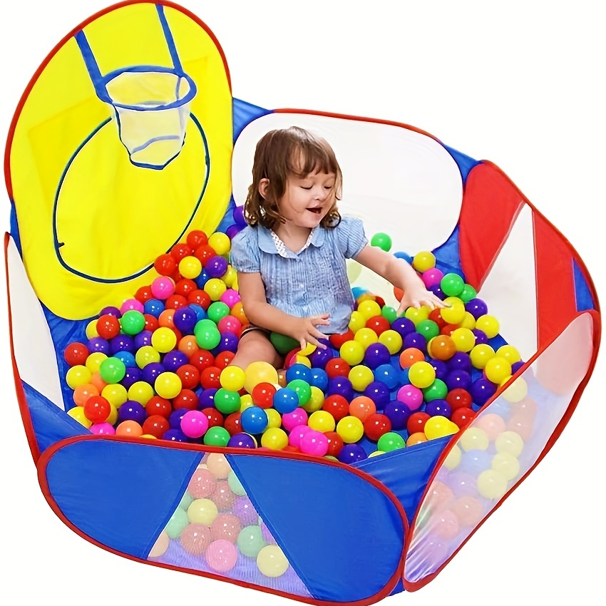 Kids Ball Pit STARBOLO Large Pop Up Toddler Ball Pits Tent with Basketball  Hoop for Toddlers Girls Boys for Indoor Outdoor Baby Playpen with Zipper  Storage Bag, Balls Not Included : 
