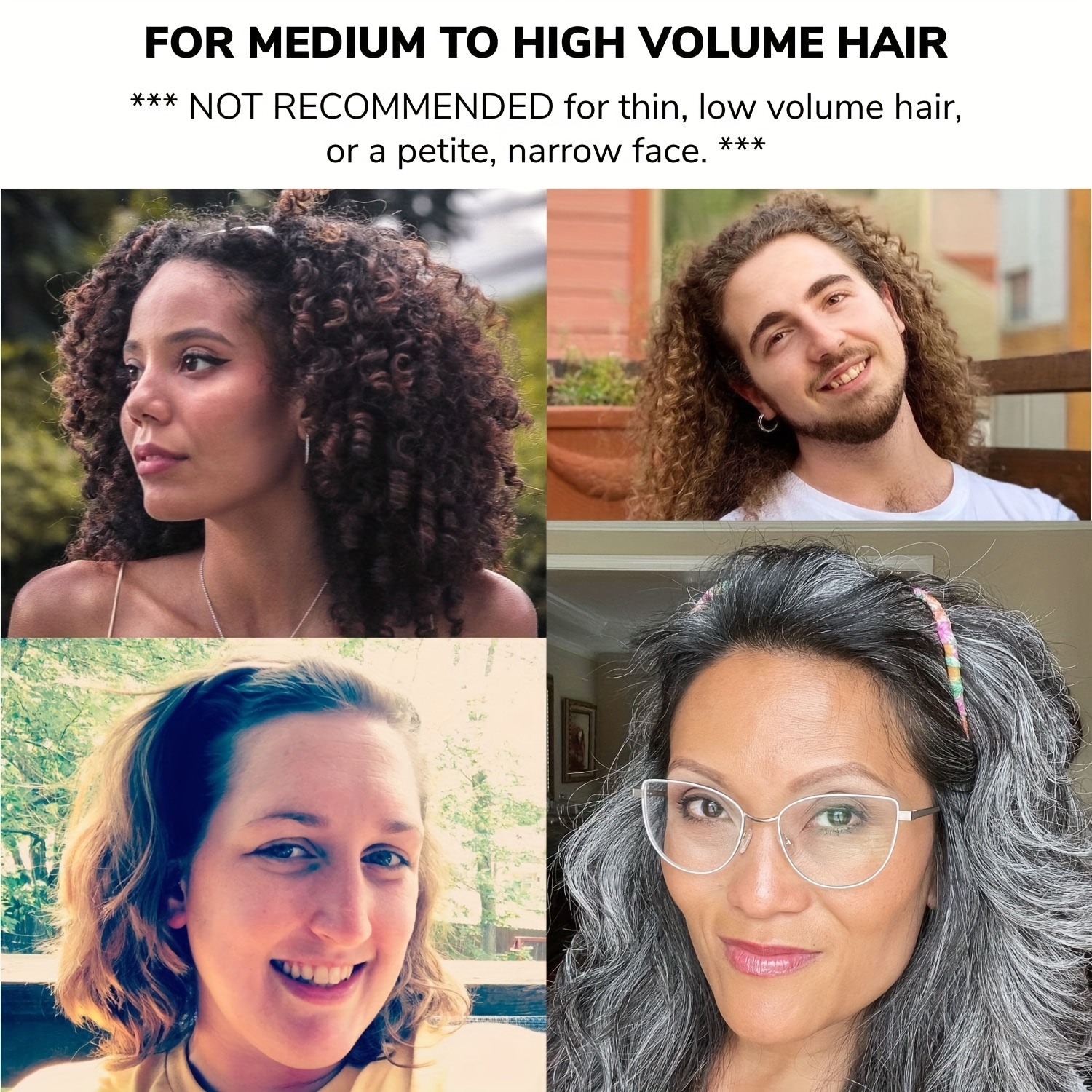 2pcs Skinny Headband for Curly Thick Hair