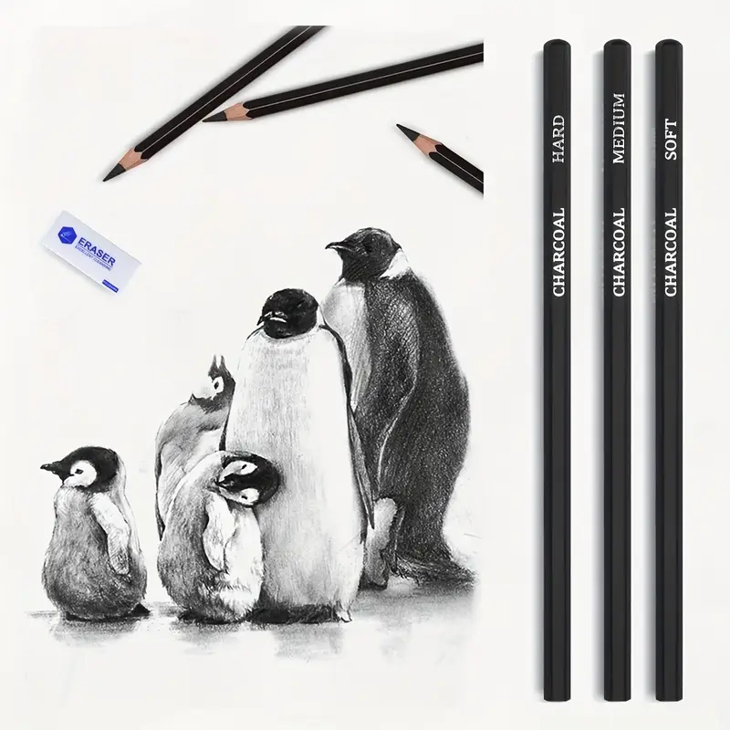 Pro Drawing Kit Sketching Pencils Set portable Zippered - Temu