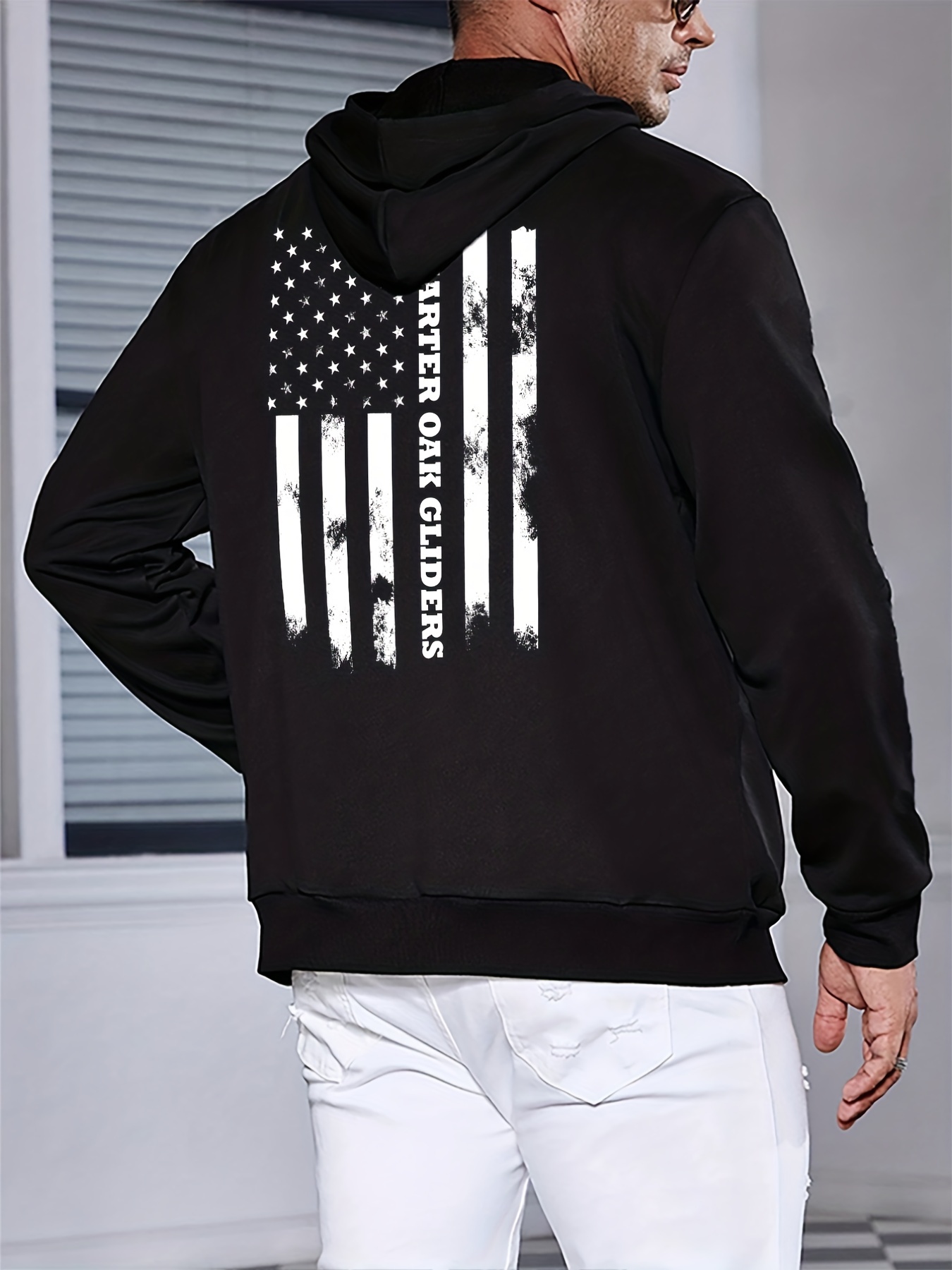 Mens Vintage American Flag Print Hoodie Active Slightly Stretch Breathable  Hooded Sweatshirt For Outdoor Fall Winter | Check Out Today's Deals Now |  Temu Australia