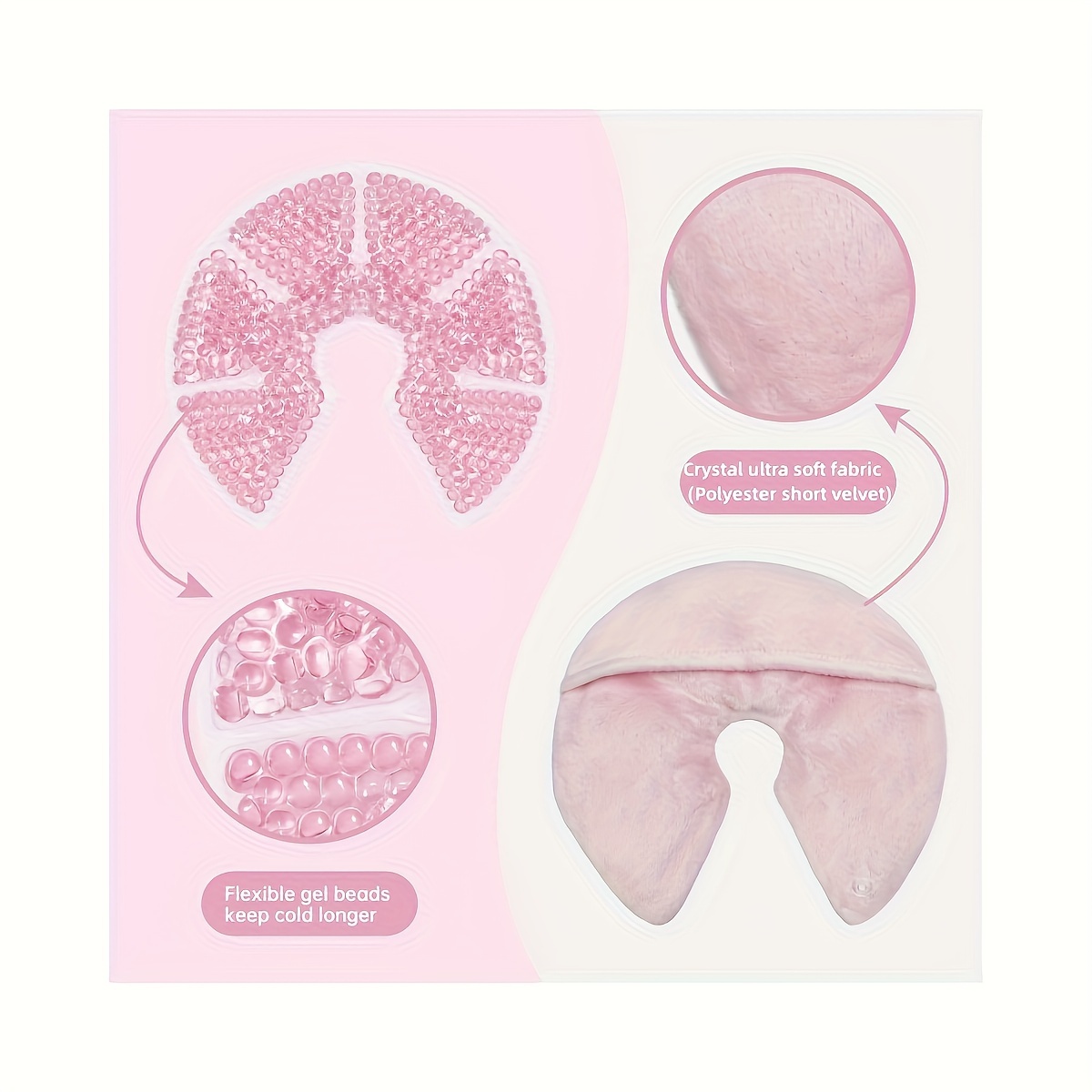Mommy Paradise Full Coverage Breast Therapy Pack (Includes 2 Breast Gel Pads  - Cold or Hot) For Nursing Mothers Mastitis Relief Clogged Ducts Milk  Boosting Breast Augmentation Post Surgery Pain Relief 