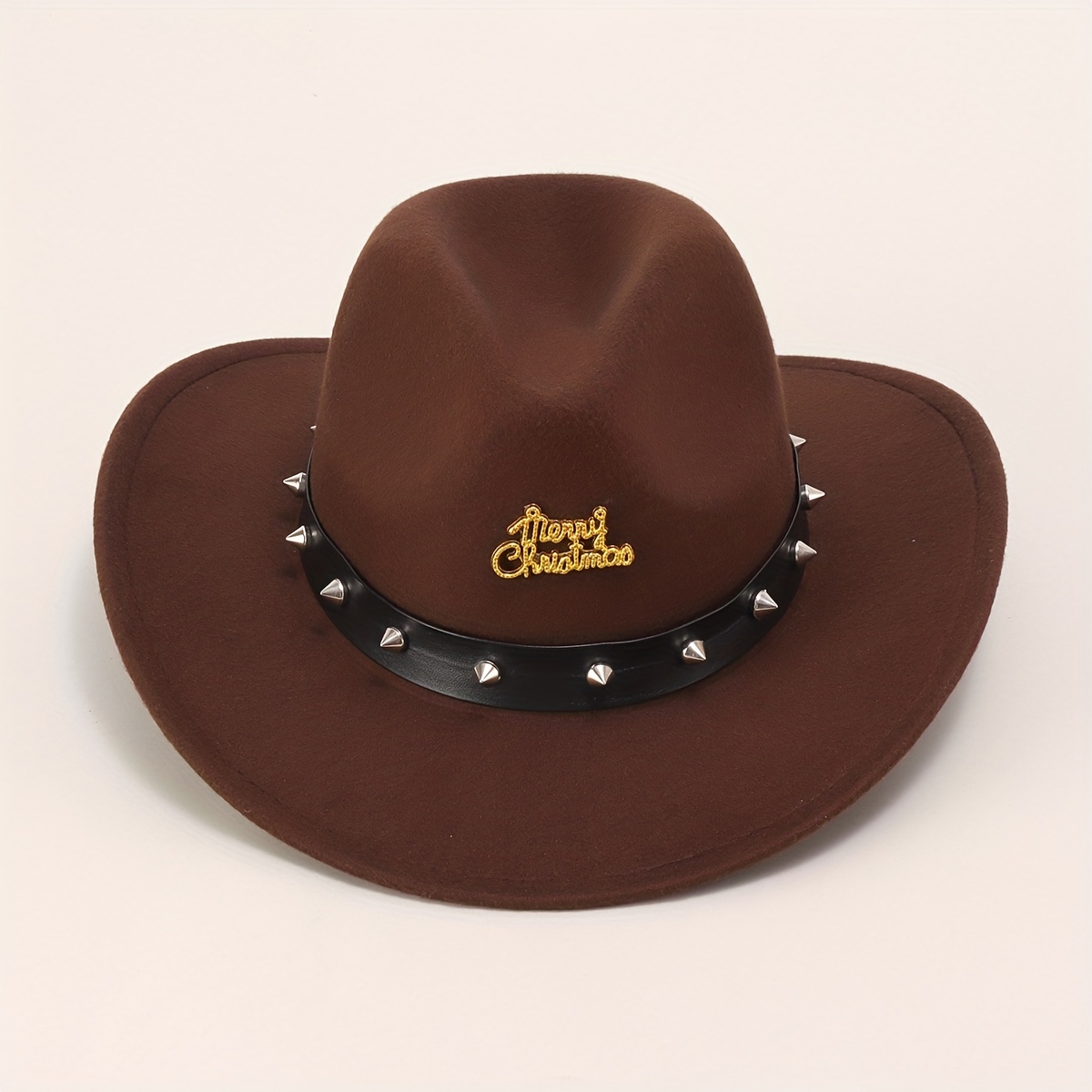 Vintage Western Cowboy Woolen Hat British Belt Jazz Top Hat