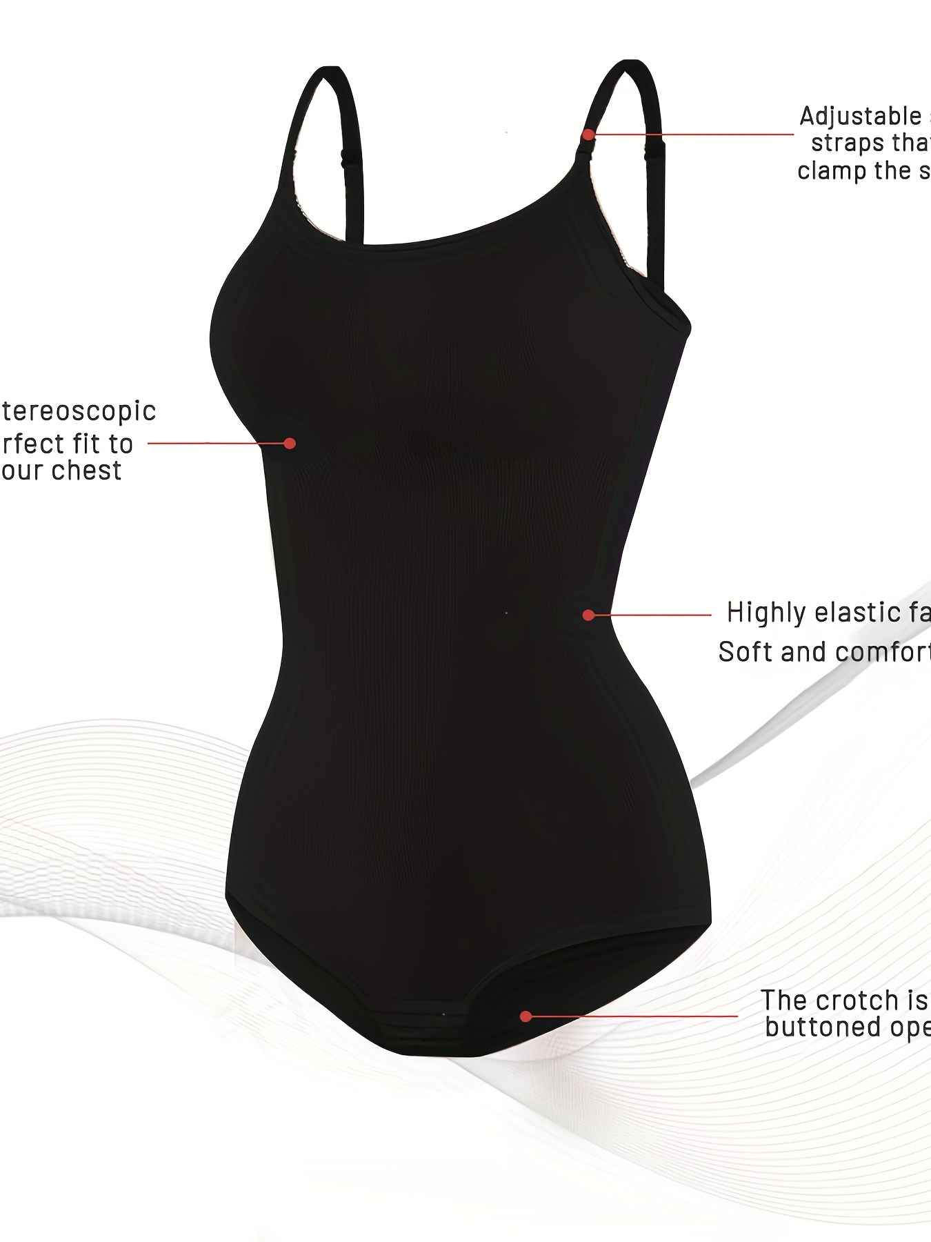 SHAPERIN Thong Shapewear Bodysuit for Women Tummy Control Seamless