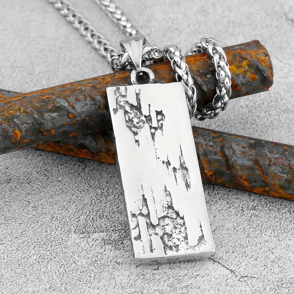 Vintage Shield Necklace for Men