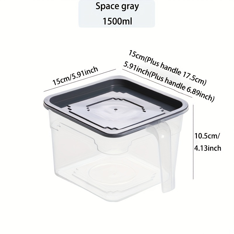 1pc 1 5l Four Compartment Sealed Fresh Keeping Kitchen - Temu