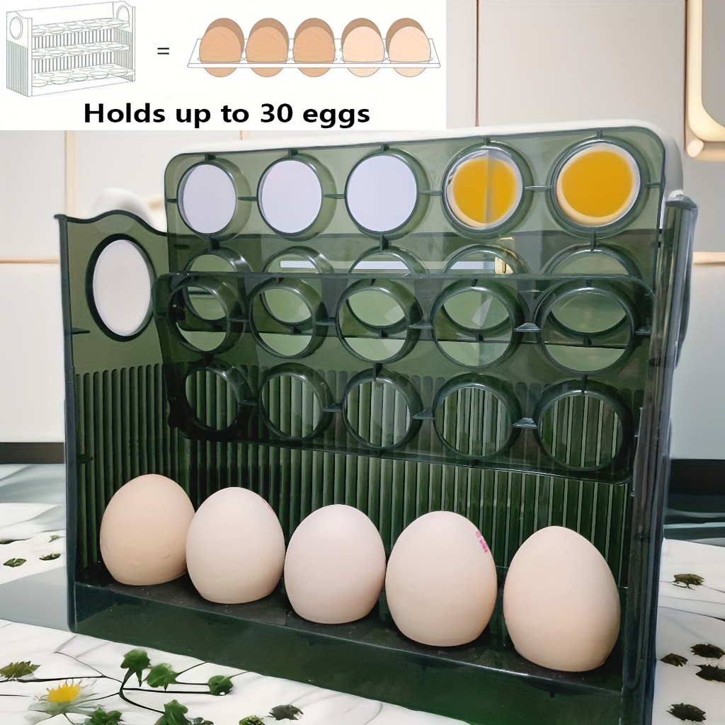 1pc Cajón Almacenamiento Huevos 32 Rejillas Organizador - Temu