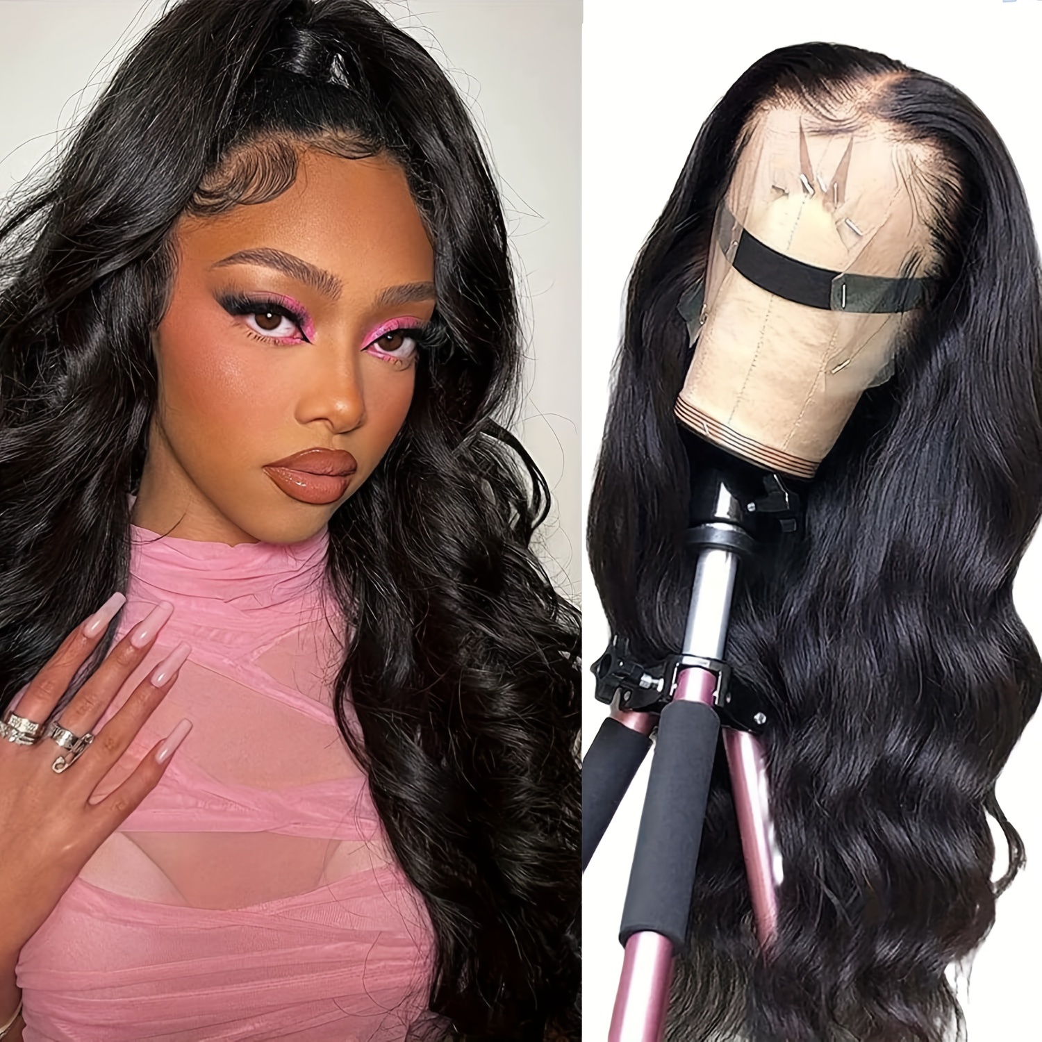 28 Inch Lace Front Wigs Human Hair Body Wave HD Lace Frontal Wig 180%  Density Glueless Human Hair Wigs for Black Women 13x6x1 Lace Front Wigs  Human