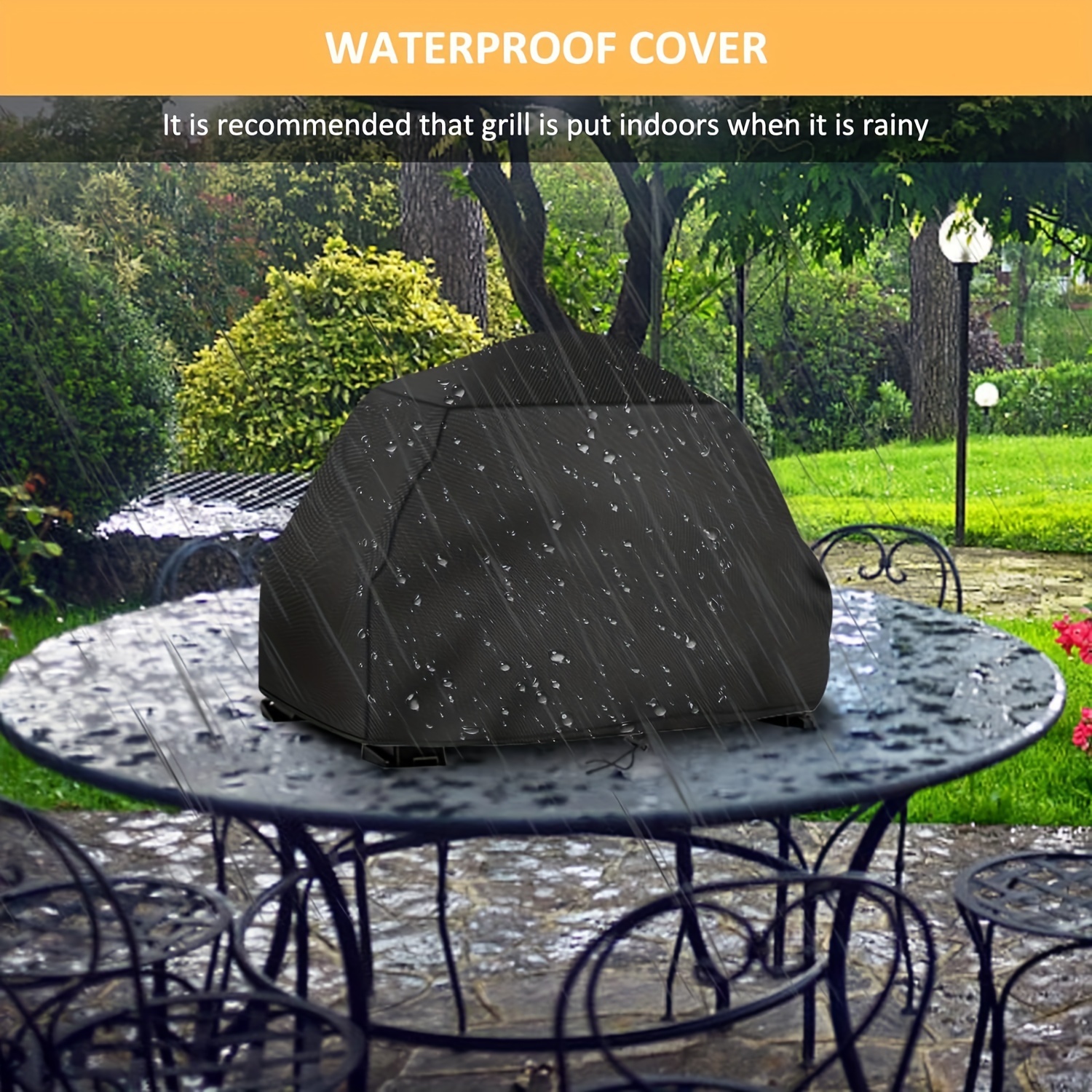 Waterproof Cover for Ninja Woodfire Outdoor Grill, BBQ Grill Accessories  with In