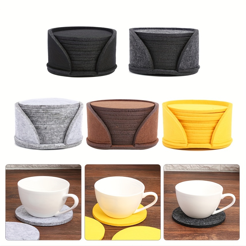 Handmade Felt Coffee Cup Mug Table Mat Coasters - Fatty Cat – Olie's Gift &  Ship