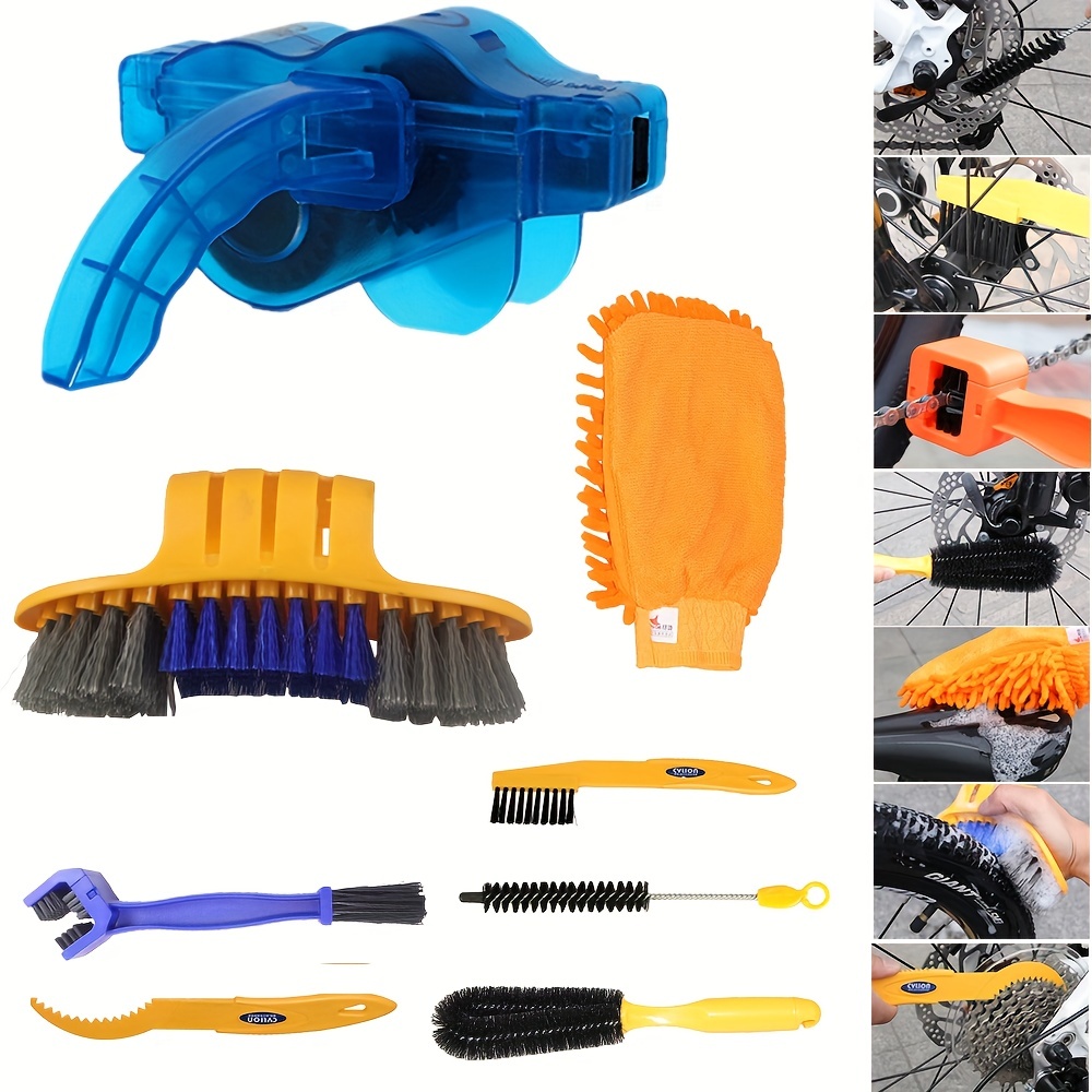 Chain Maintenance Brush Gear Cleaner Tool Motorcycle chain cleaning kit  Universal For Motorbike Chains Lube Device