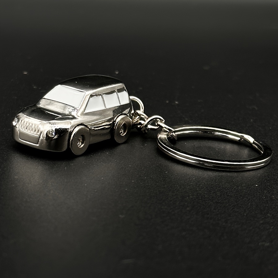 Quesuc Kreativer Metall Schlüsselanhänger 3D Miniatur Rennmodell Solides  Auto Schlüsselanhänger Renn Schlüsselanhänger Autoschlüssel Anhänger ein