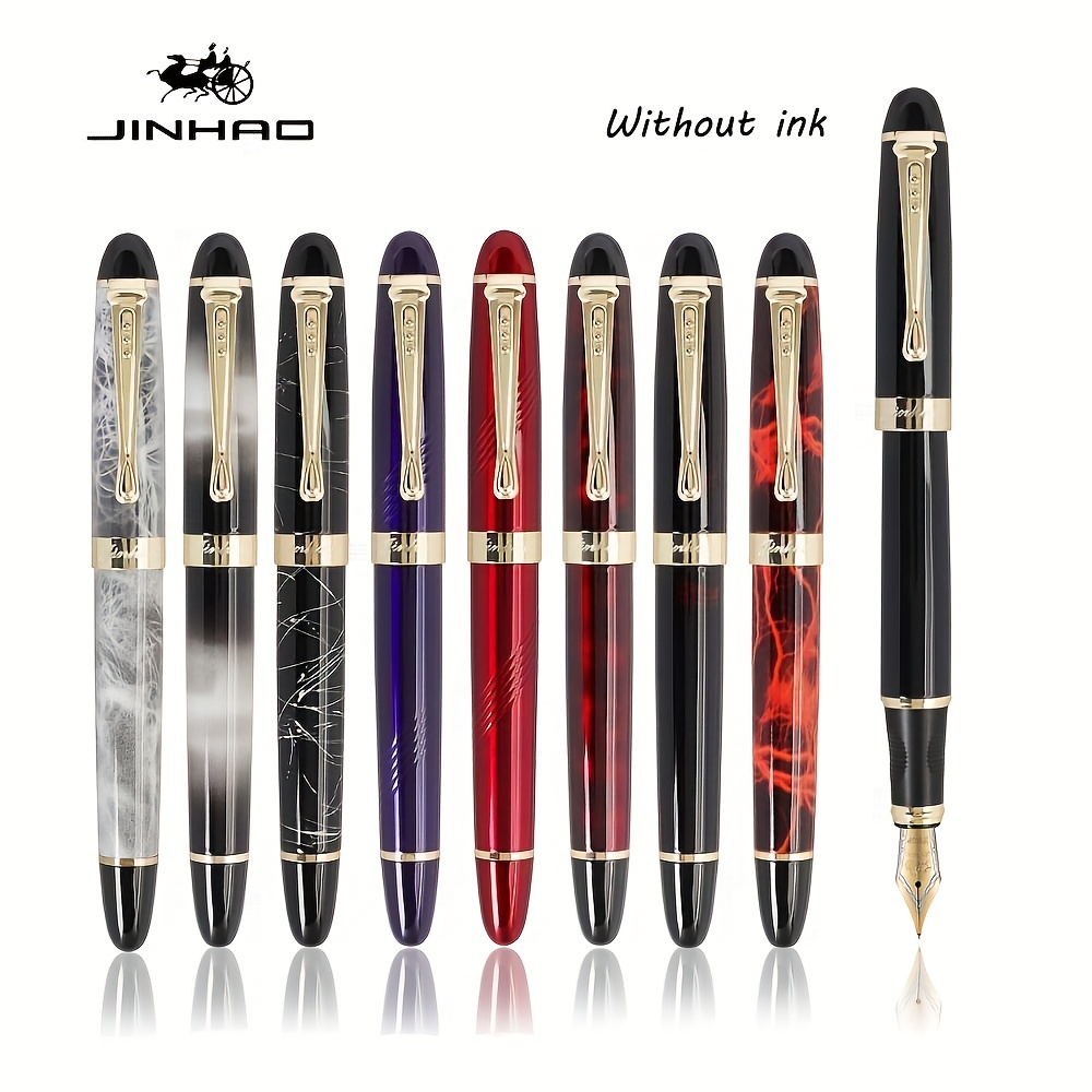 jinhao x159 fountain pen red golden EF golden ink pens NEW