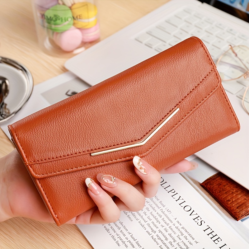 Genuine Leather Wallet Ladies, Women Wallet Leather Trifold