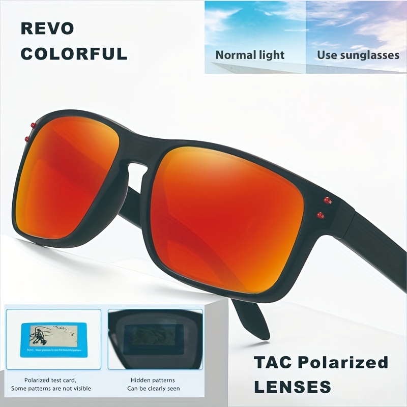 1pc Mens Classical Vintage Tac Hd Polarized Lenses Sports Sunglasses Plus  Glasses Cloth Glasses Bag Polarized Test Card - Jewelry & Accessories - Temu