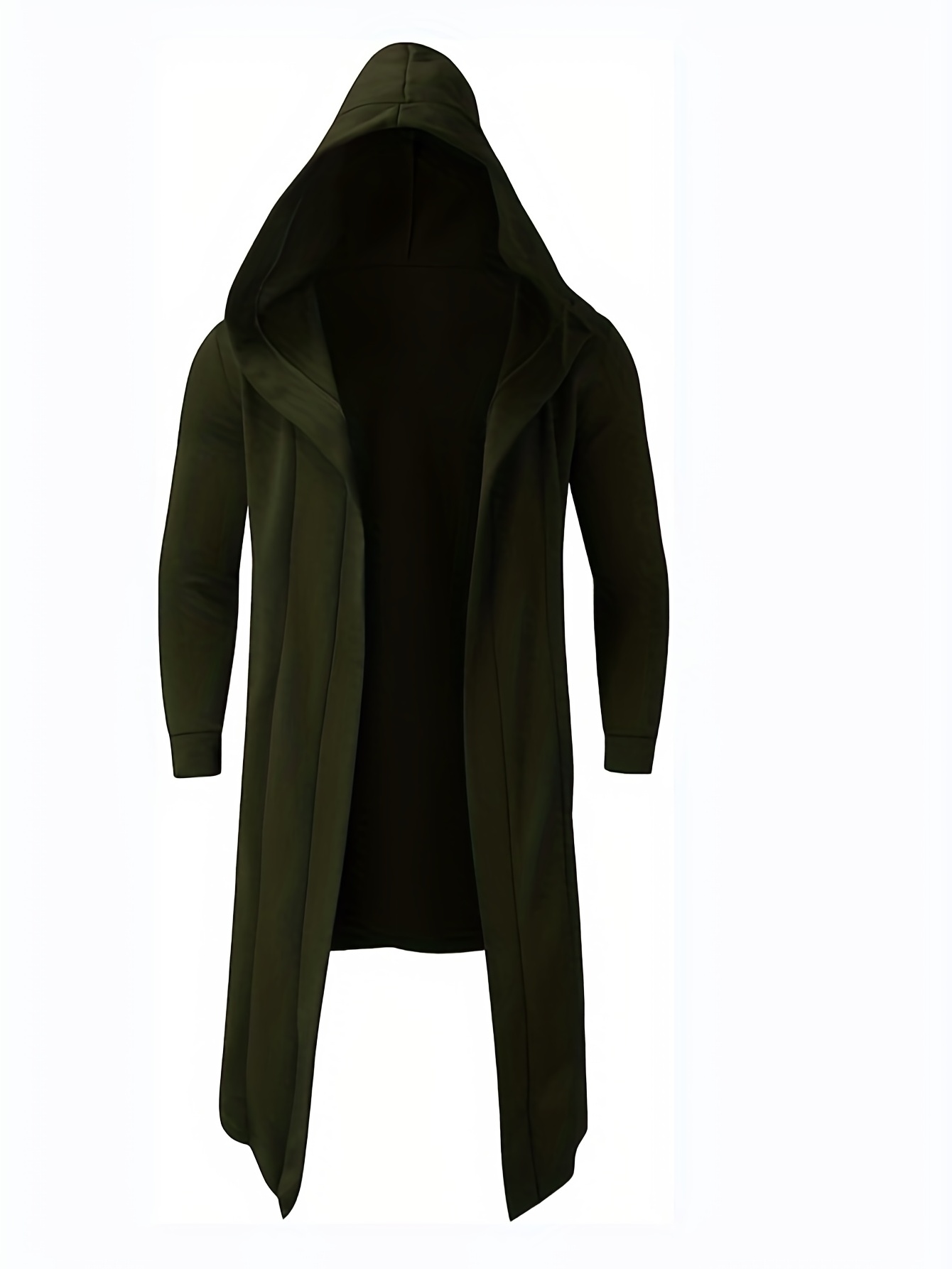 Trendy Solid Windbreaker Warm Men's Hooded Jacket Casual - Temu