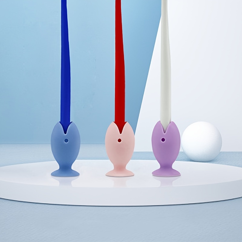 Tooth Brush Holders For Bathroom, Silicone Toothbrush Holder