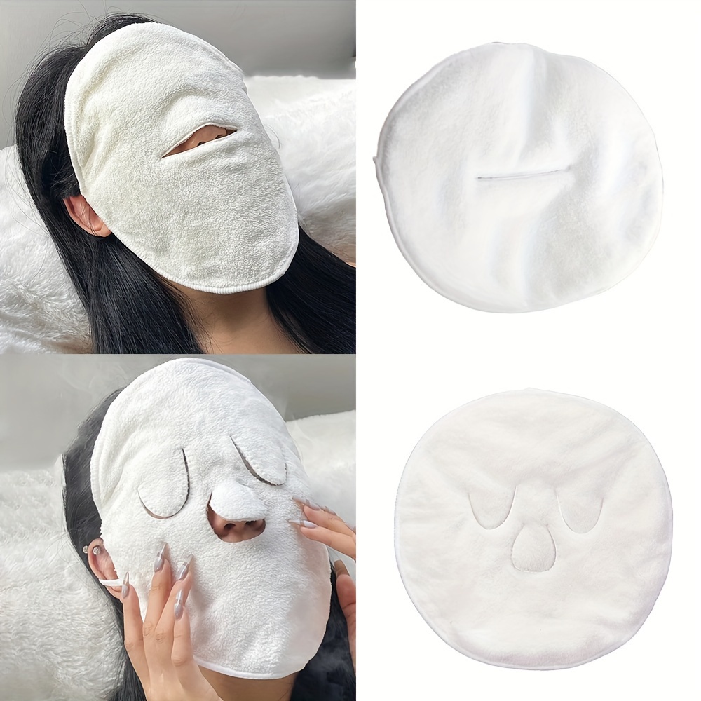 Hot Compress Face Towel Masks Reusable Facial Steamer Towel - Temu