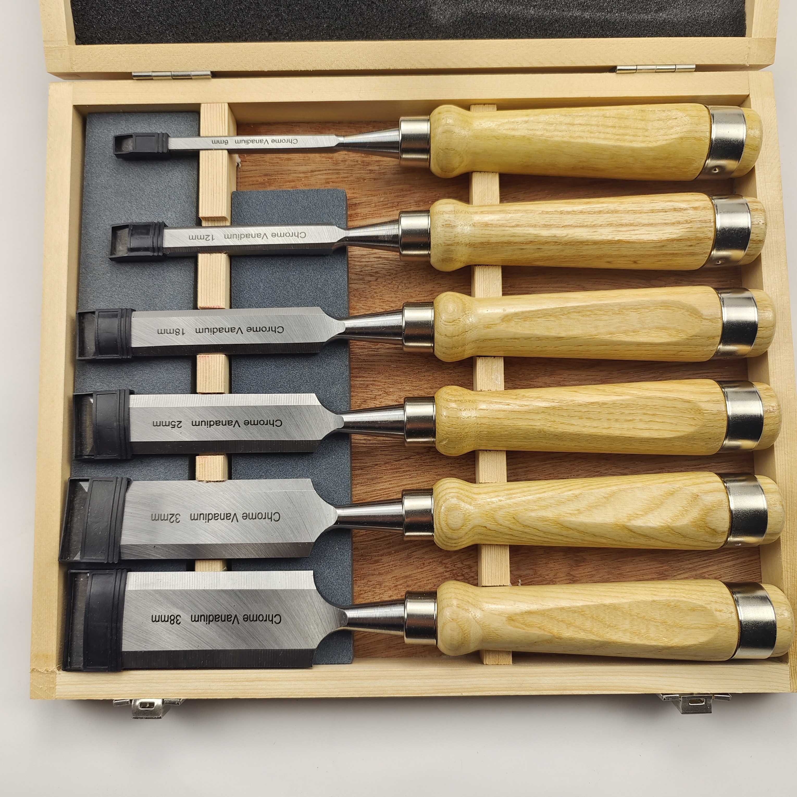 4 PCS Wood Chisel, Chizzle Tools Set With Beech Handles, Chrome Vanadium  Stee