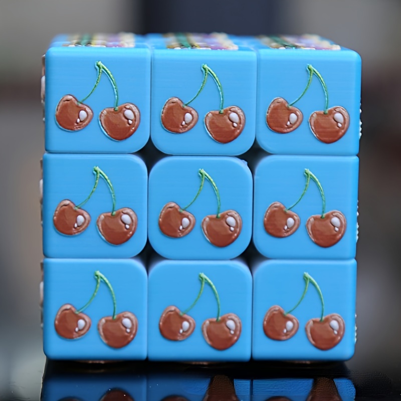 Cube 3D Relief Fruit Pattern Cube Blind 3rd Order Christmas