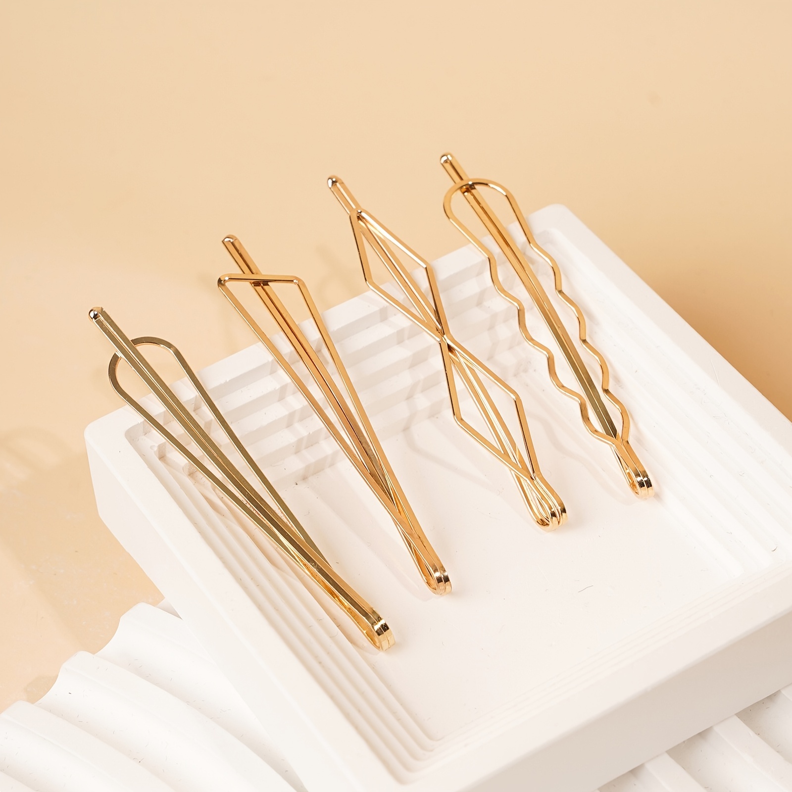12pc Faux Pearl Rhinestone Bobby Pin Hair Accessories Set