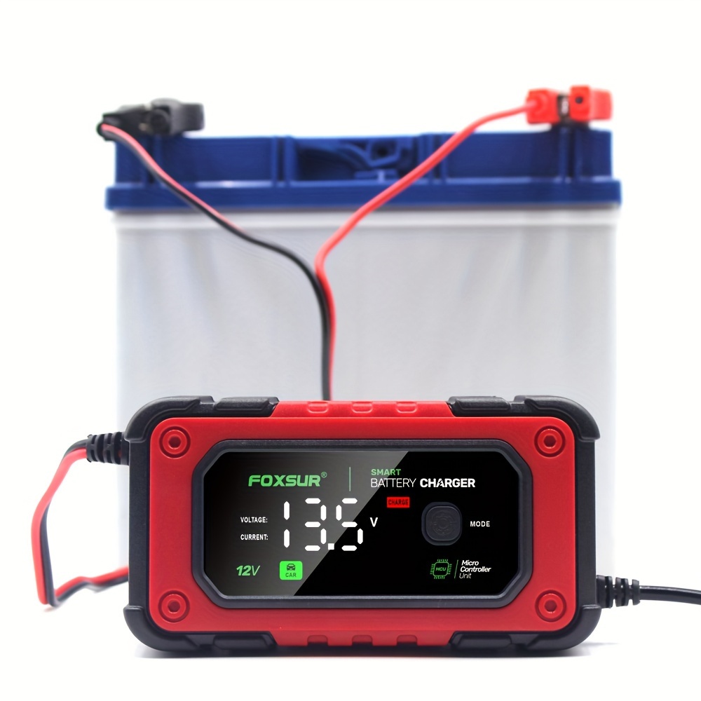 12v 7a Car Battery Charger Digital Battery Maintainer Lcd Display Smart  Fast Charge Calcium Gel Agm Lead Acid Batteries, High-quality & Affordable