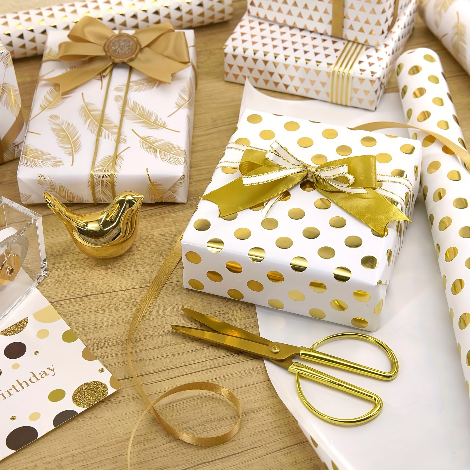 Wrapping Paper Rolls Gift Wrapping Paper Mini Roll Per Roll - Temu
