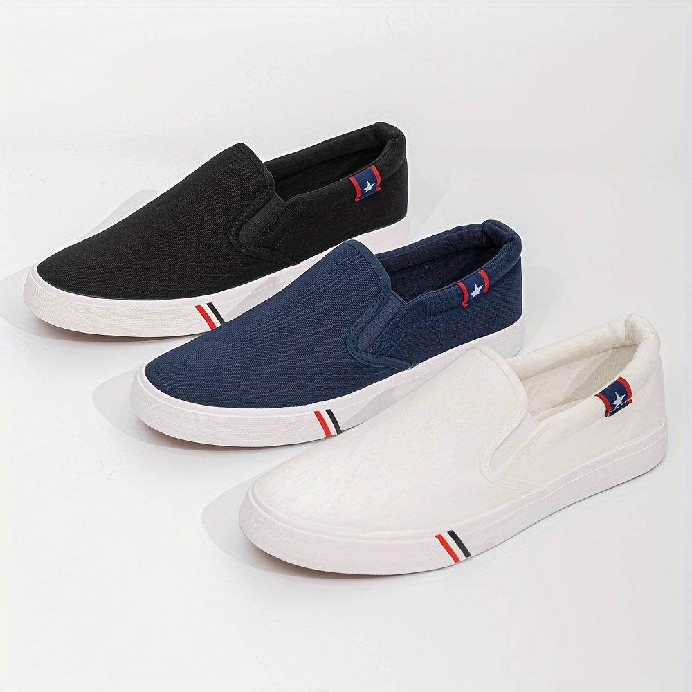 Men's flat shop canvas shoes