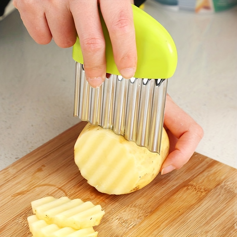 YESPERY Stainless steel wavy potato chip cutter, potato chip