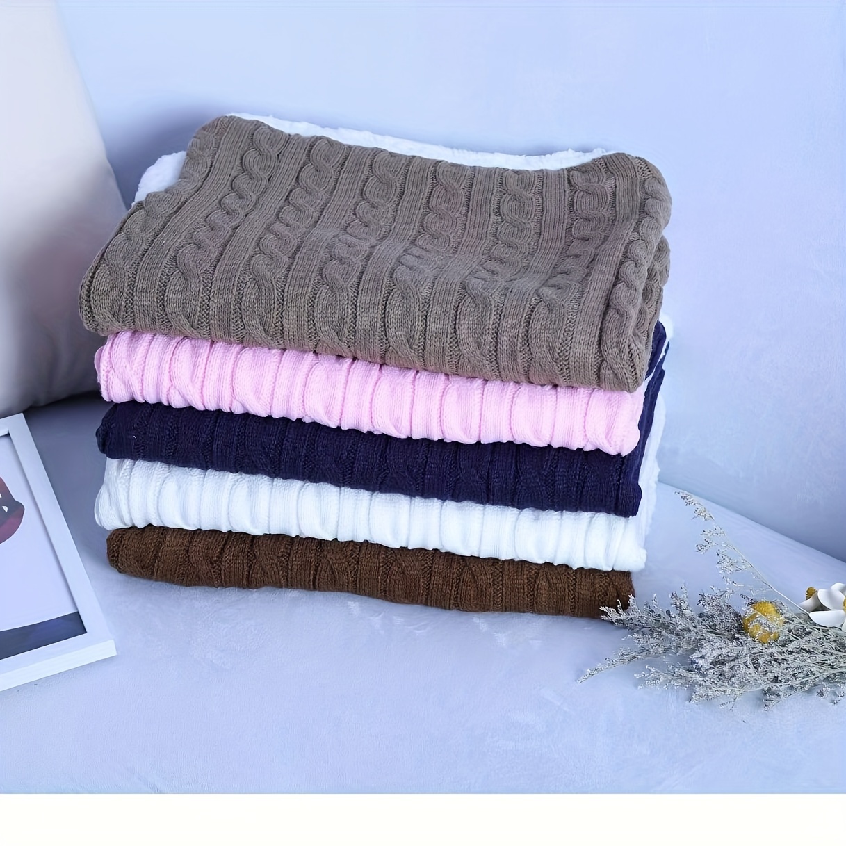 Baby Fleece Sleeping Bag Baby Thick Knitted Warm Temu