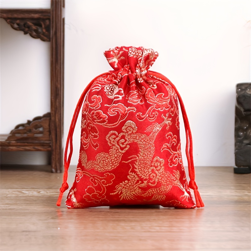 Chinese Style Brocade Bag Small Toy Cloth Bag - Temu