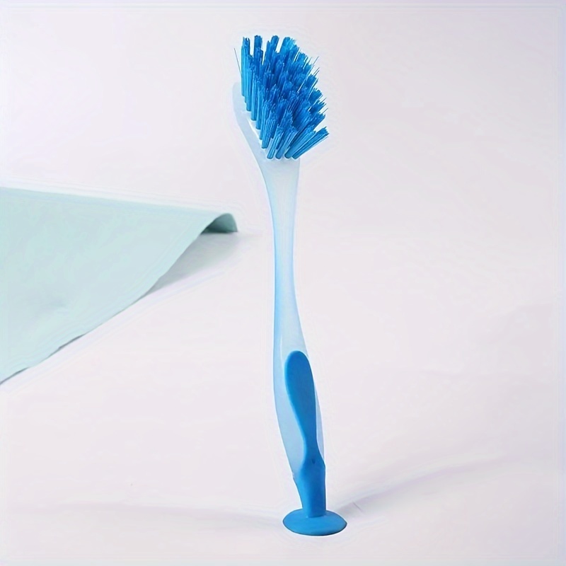 Long Handle Dishwashing Brush With Suction Cup For Kitchen - Temu