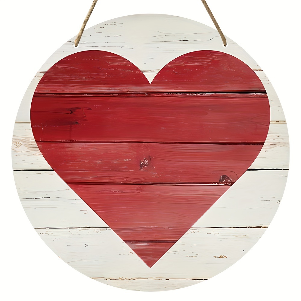 Ghirlanda di San Valentino per porta d'ingresso, ghirlanda a forma di  cuore, decorazione per San Valentino per parete, finestra, portico,  ghirlanda